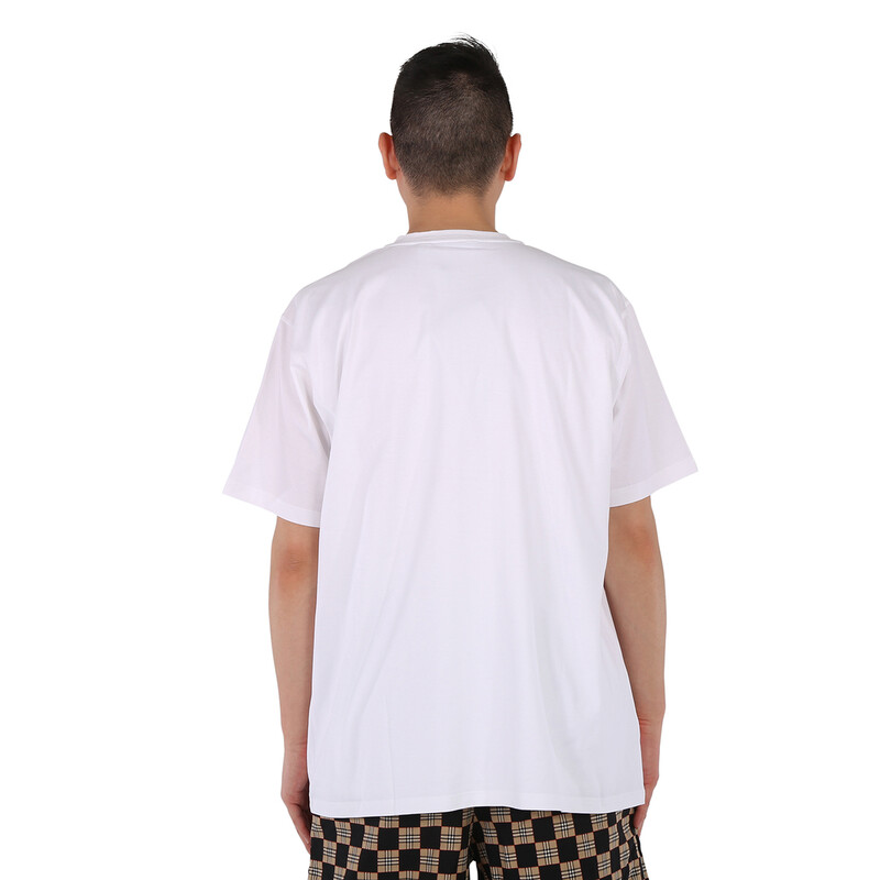 Burberry Optic White Victorian Portrait Print Cotton Oversized T