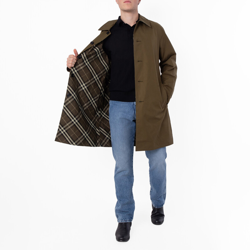 Burberry Men's Reversible Trench Coat, Brand Size 48 ( US Size 38