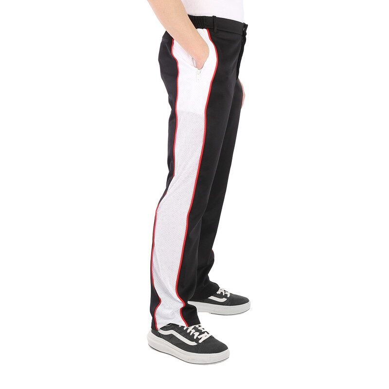 Burberry Men's Straight-leg Side Stripe Cotton-blend Trousers