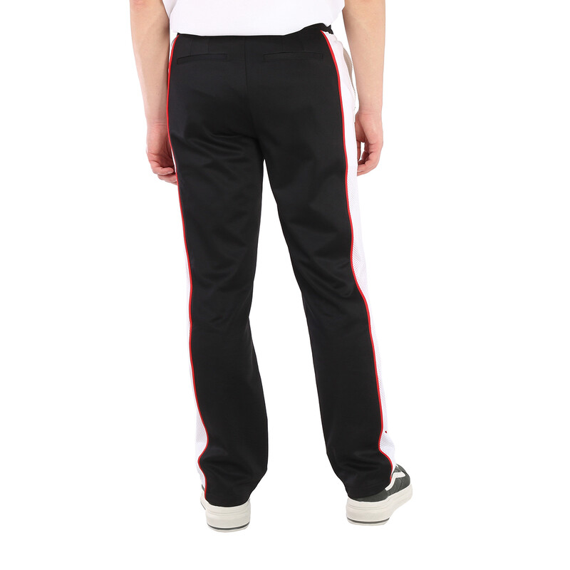 Burberry Men's Straight-leg Side Stripe Cotton-blend Trousers