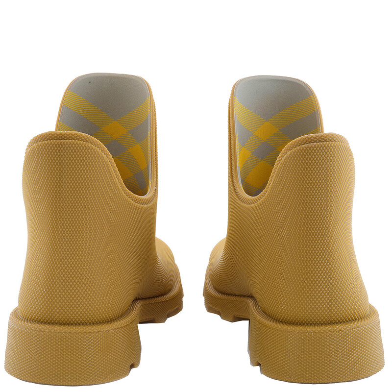 Burberry Men's Water-Resistant Pebbled Rubber Rainboots, Brand