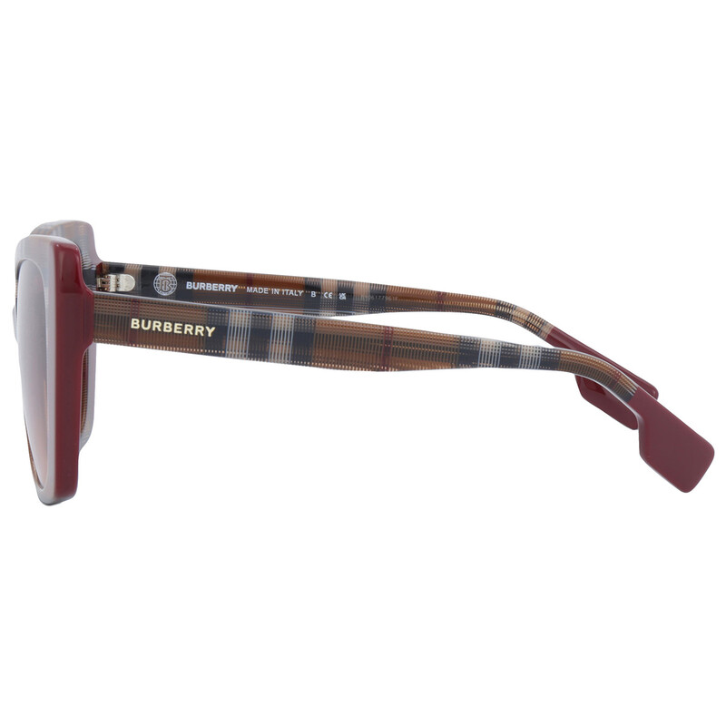 Burberry Meryl Pink Gradient Dark Brown Cat Eye Ladies Sunglasses