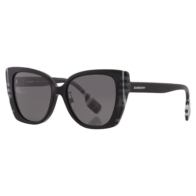 Burberry Meryl Polarized Dark Grey Butterfly Ladies 
