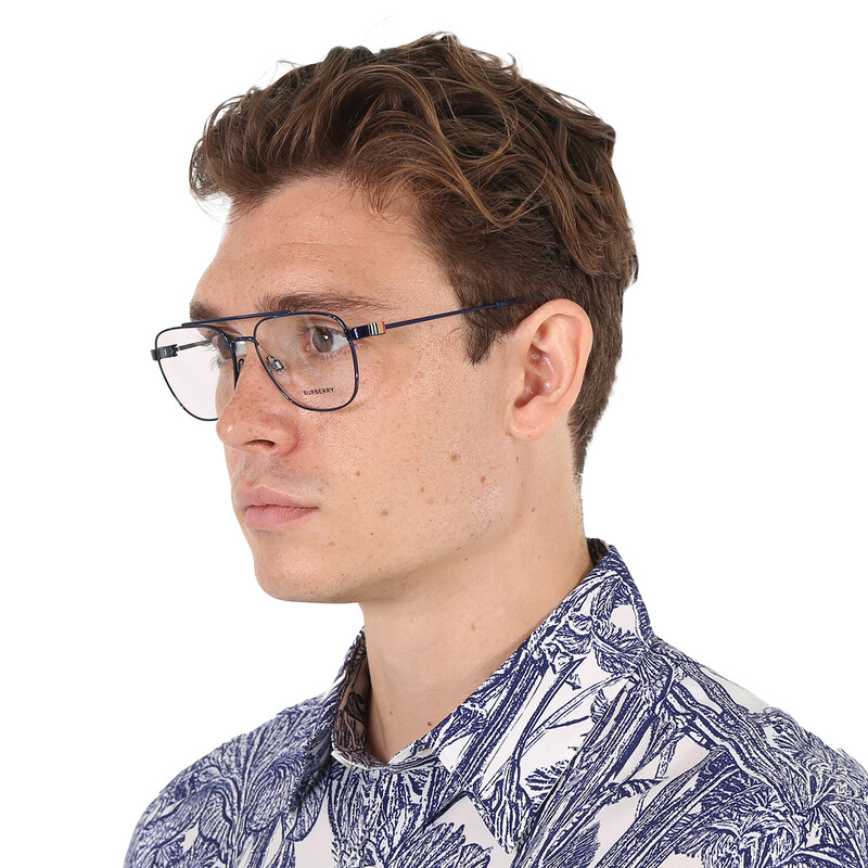 Burberry Michael Demo Navigator Men's Eyeglasses BE1377 1015 55