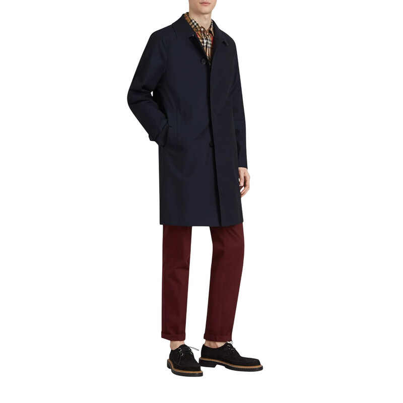 Burberry Mid-Length Camden Car Coat, Brand Size 56SF (US Size 46SF