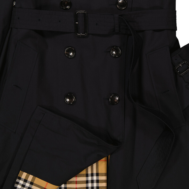 Burberry Midnight The Kensington Trench Coat, Brand Size 2 (US