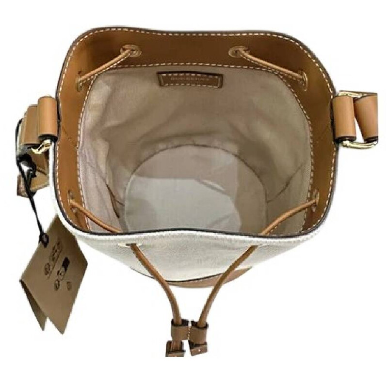 Burberry Mini Canvas Bucket Bag 8084614 5045705631185 - Handbags