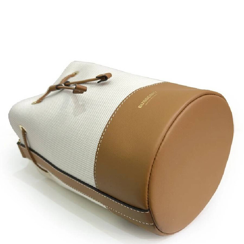 Burberry Mini Canvas Bucket Bag 8084614 5045705631185 - Handbags