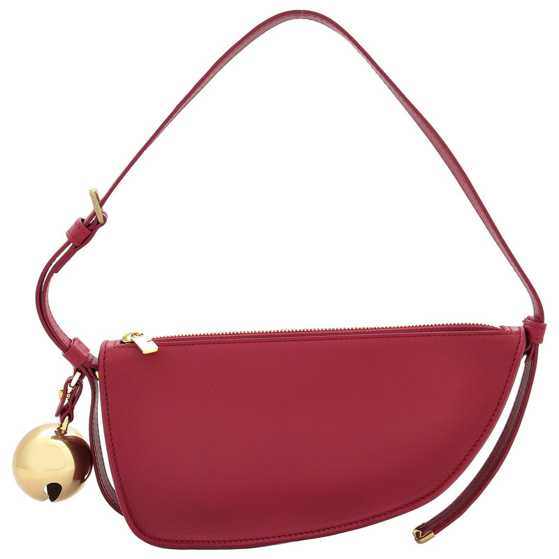 Burberry Mini Shield Sling Bell Charm Leather Shoulder Bag 8078859