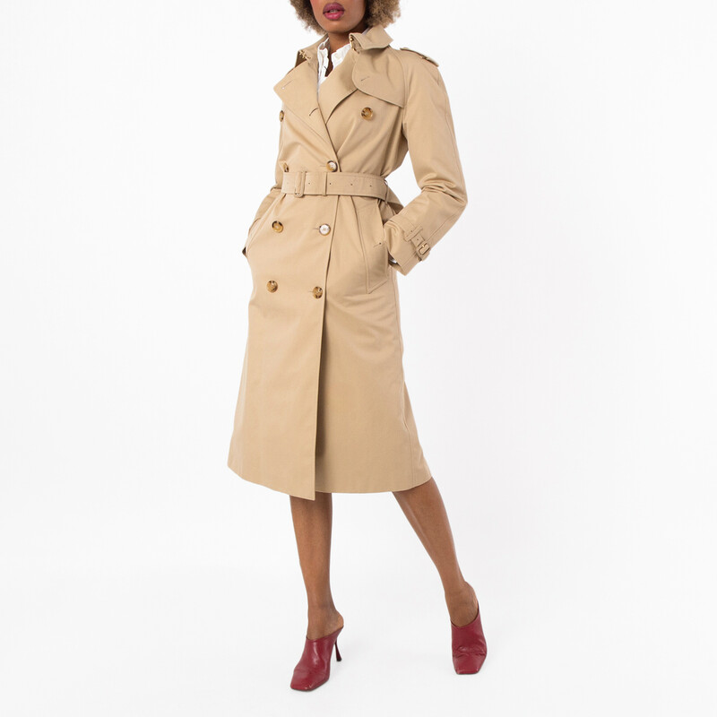 ●Burberry's ベージュ コート M Burberry Monogram Motif Waterloo Trench Coat, Brand Size 6 ( US