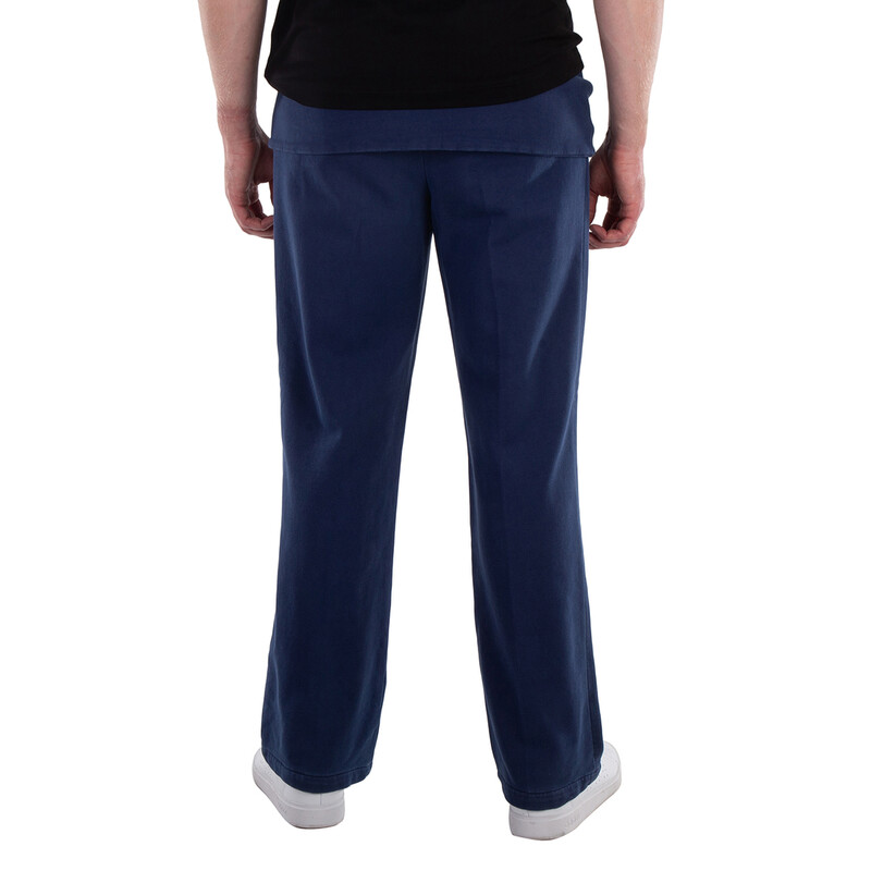 Burberry Muted Navy Reconstructed Tailored Cotton Trousers, Brand Burberry Muted Navy Reconstructed Tailored Cotton Trousers, Brand