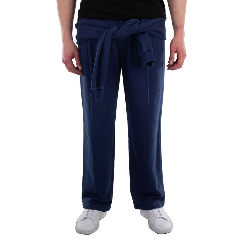 Burberry Muted Navy Reconstructed Tailored Cotton Trousers, Brand Burberry Muted Navy Reconstructed Tailored Cotton Trousers, Brand