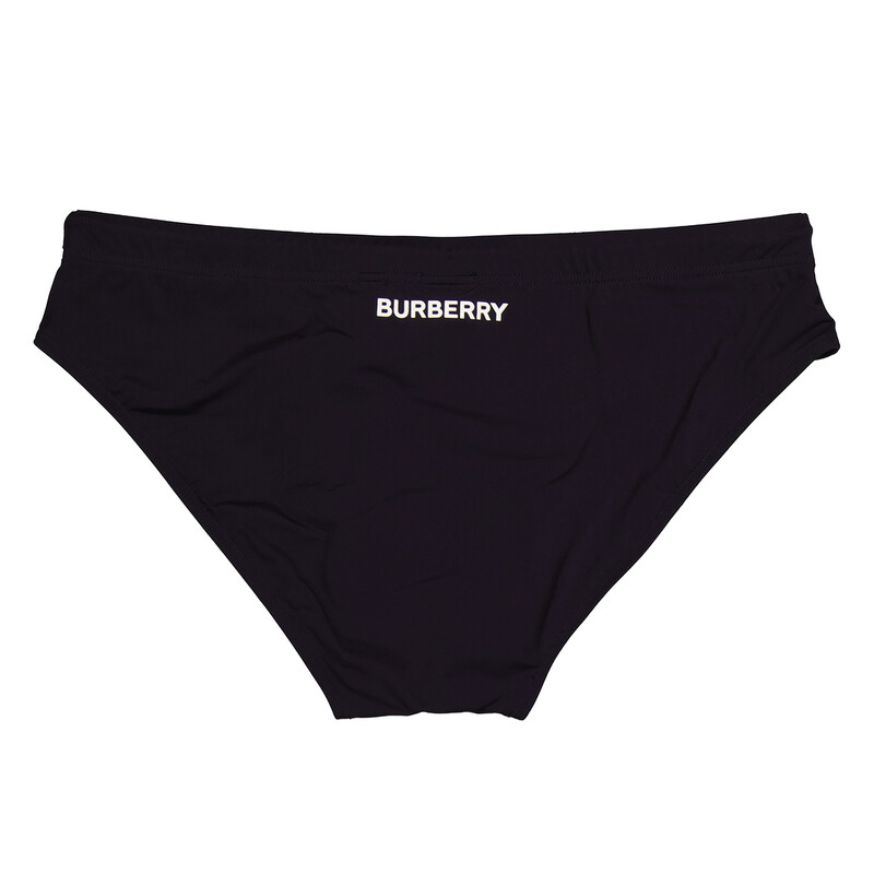 Burberry Navy Grayes Logo Print Swim Briefs, Size X-Large 8048905