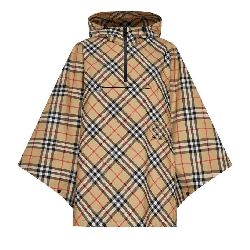 Burberry Nylon Check Poncho, Size M/L 8095708 - Clothing - Jomashop