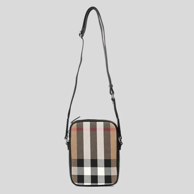 Burberry Paddy Taupe Brown IP Check Crossbody Bag 8084558