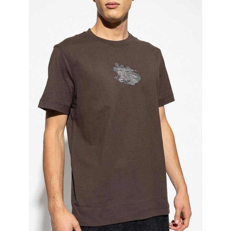 Burberry Paisley EKD Cotton Jersey T-Shirt, Size Small 8097878