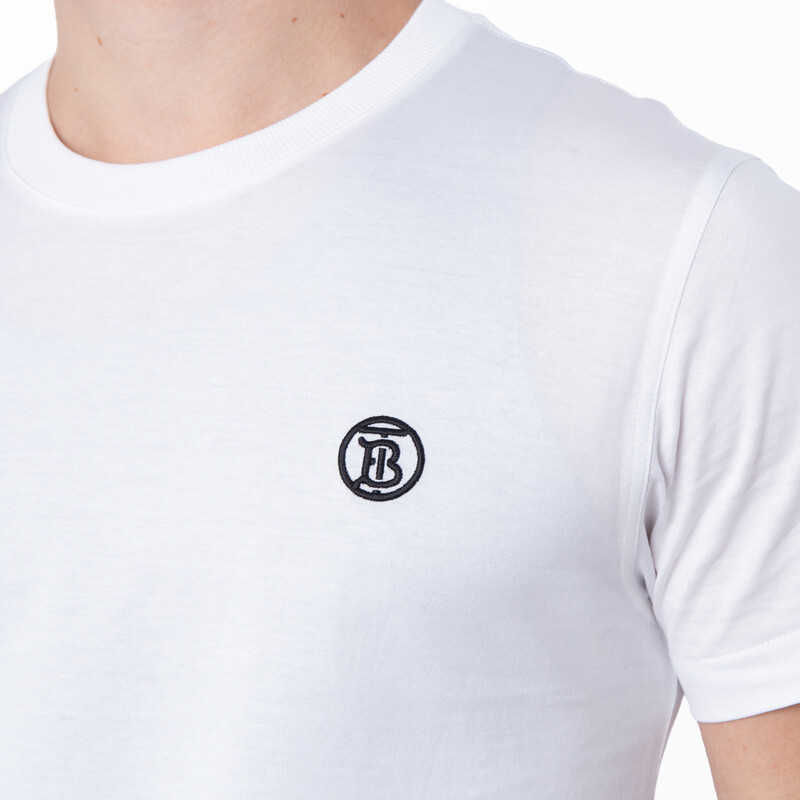 Burberry Parker TB Logo Cotton T-Shirt, Size Small 8084015