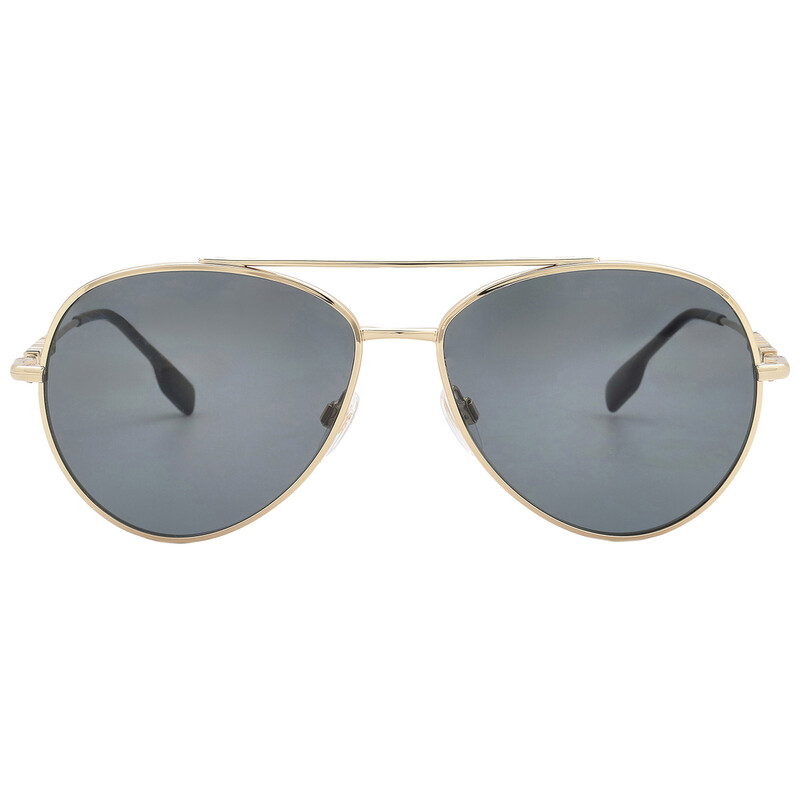 Burberry Polarized Dark Grey Pilot Ladies Sunglasses BE3147 110981