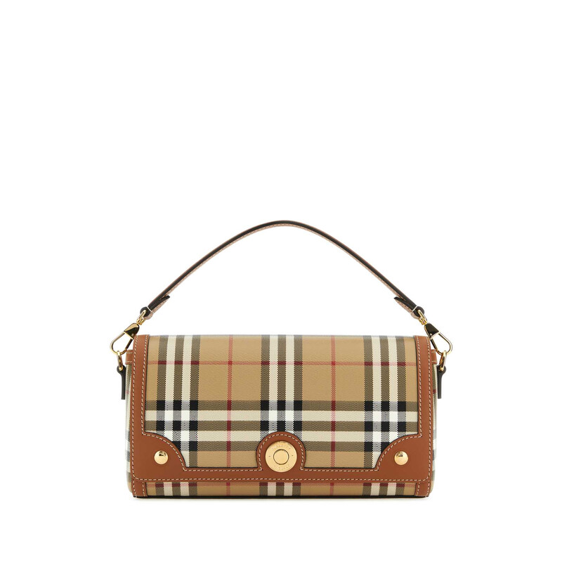 Burberry Printed Canvas And Leather Note Handbag 8109787 A9534