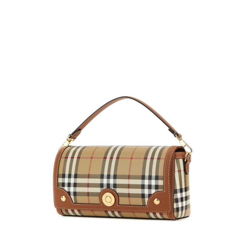 Burberry Printed Canvas And Leather Note Handbag 8109787 A9534