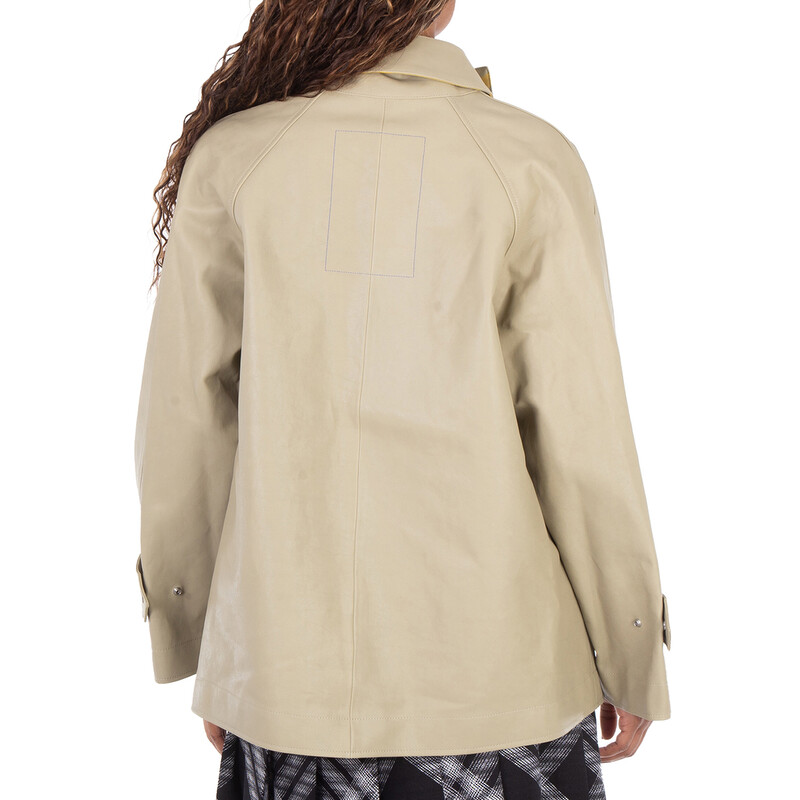 Burberry Puttee Collar Leather Jacket, Brand Size 4 ( US Size 2