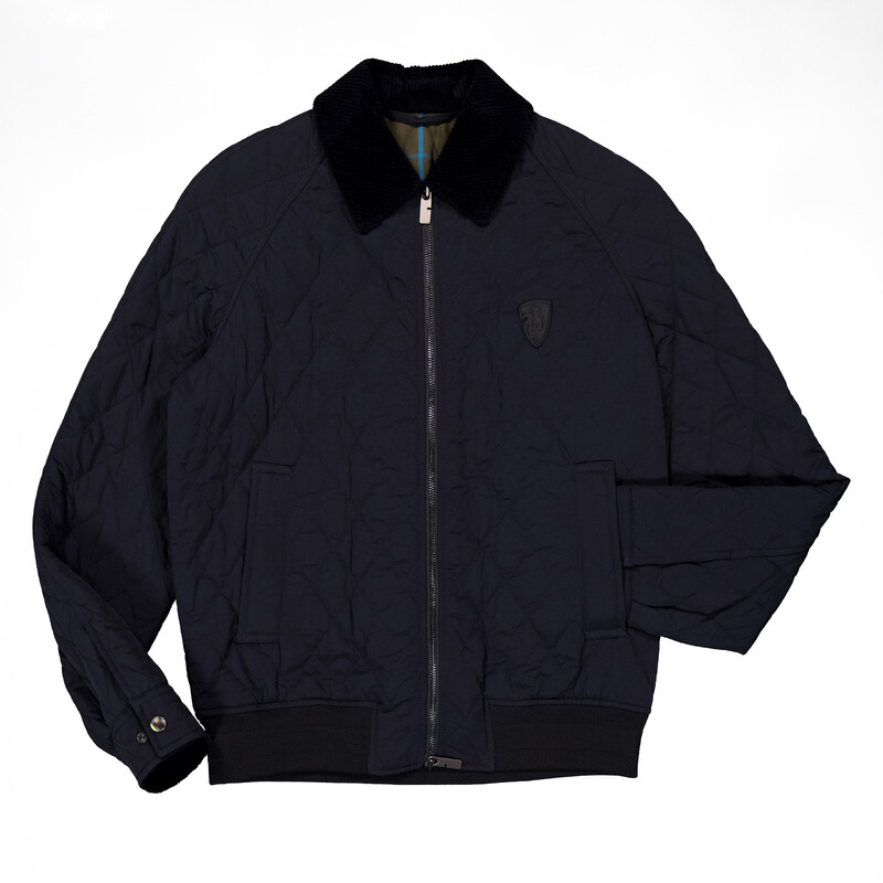 Burberry Quilted Water-Repellent Nylon Jacket, Size Medium 8096914