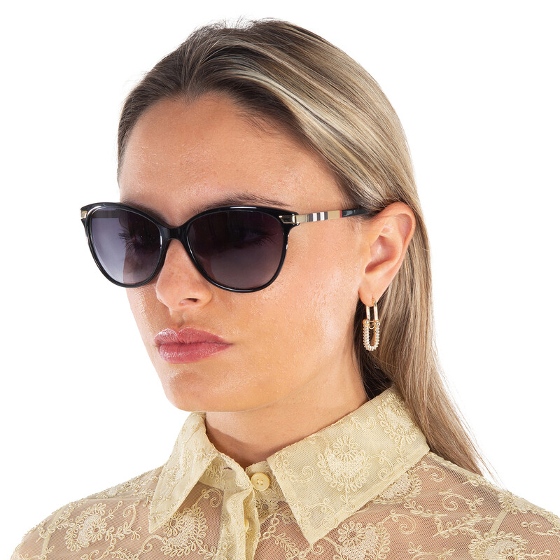 Burberry Regent Grey Gradient Cat Eye Ladies Sunglasses BE4216