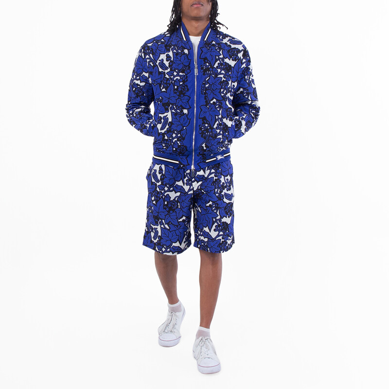 Burberry Reversible Ivy Print Bomber Jacket, Size Small 8090009