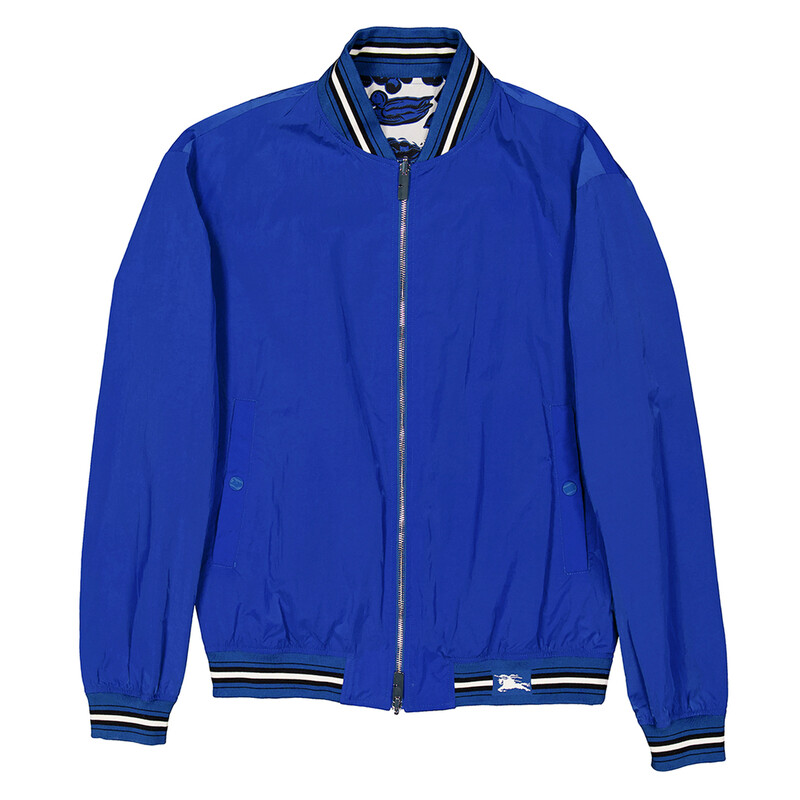 Burberry Reversible Ivy Print Bomber Jacket, Size Small 8090009