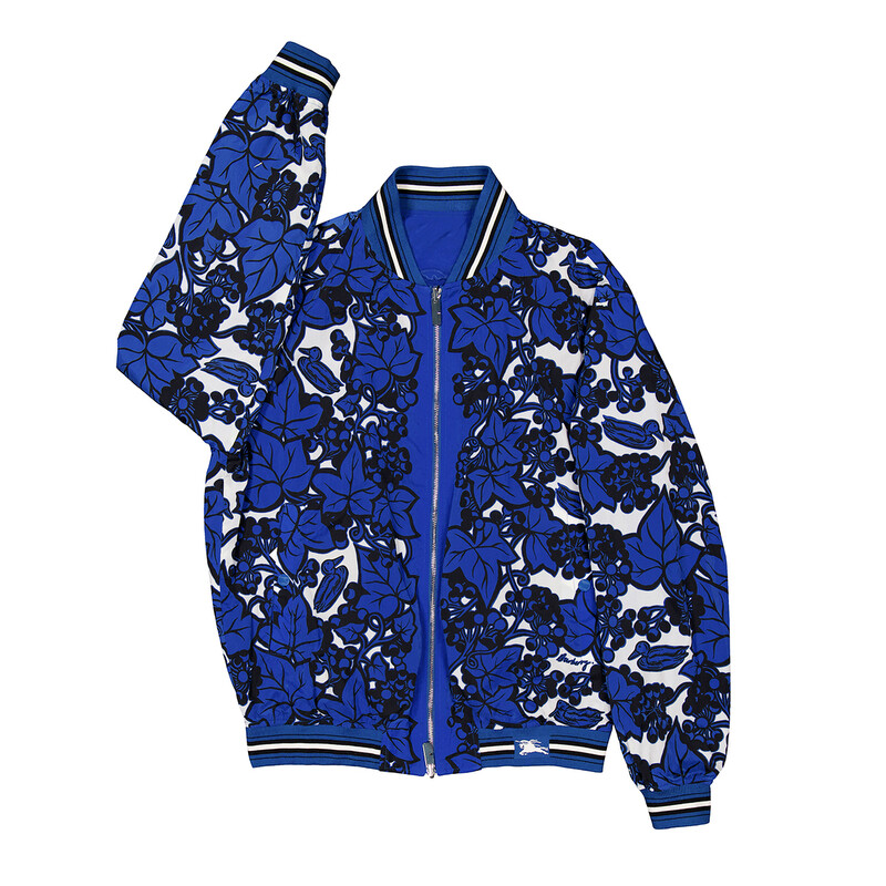 Burberry Reversible Ivy Print Bomber Jacket, Size Small 8090009 Burberry Reversible Ivy Print Bomber Jacket, Size Small 8090009