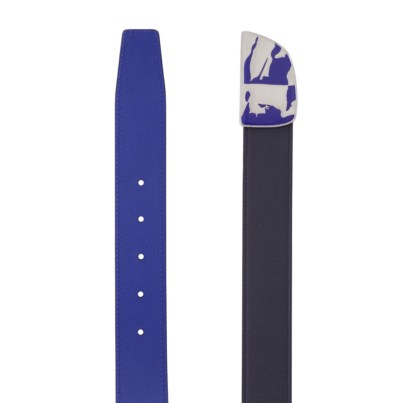Burberry Reversible Leather Shield EKD Belt, Size 85 cm 8092103