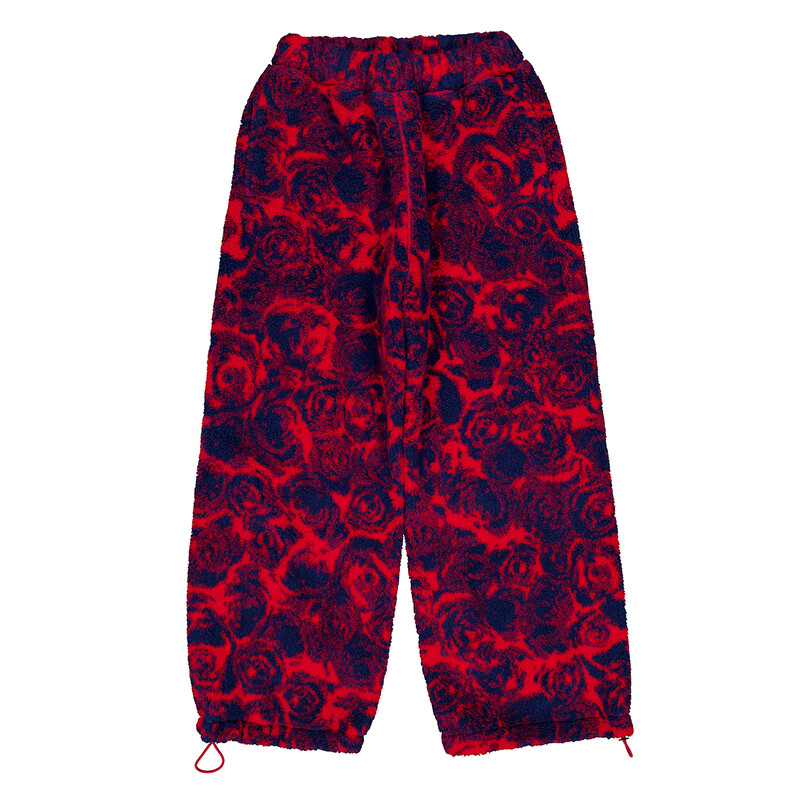 Burberry Rose Print Fleece Trousers, Size X-Small 8077401