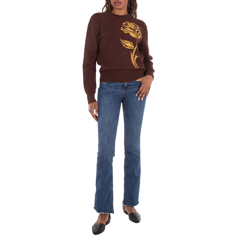 Burberry Rose Wool Blend Sweater, Size X-Small 8077347 - Clothing