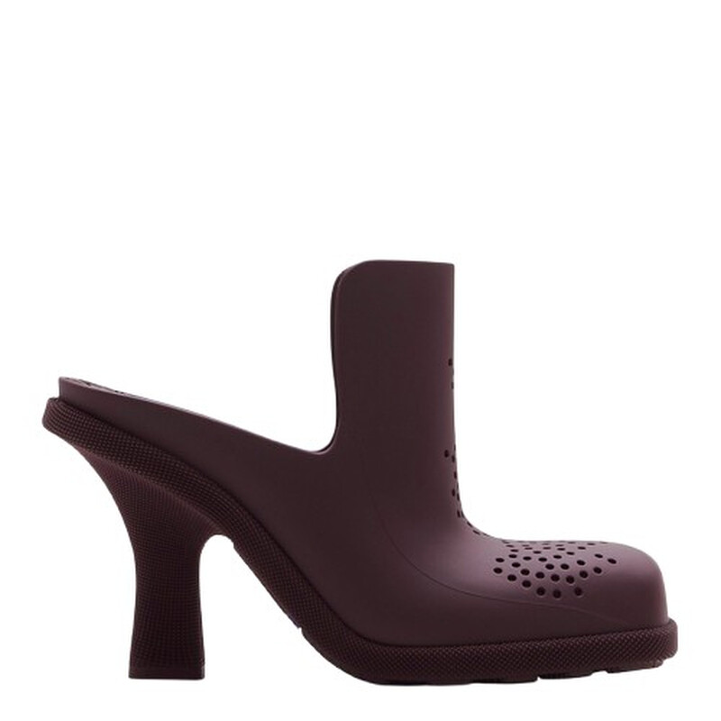 BURBERRY ミュール ヒール サンダル 36 Burberry Rubber Highland Mules, Brand Size 36 ( US Size 6