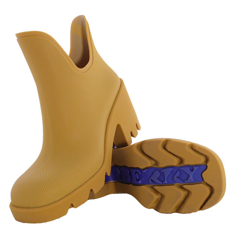 Burberry Rubber Marsh Slip-On Ankle Boots, Brand Size 35 (US Size