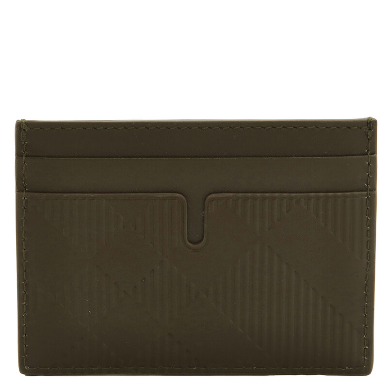 Burberry Sandon Check-Pattern Leather Card Holder 8091513