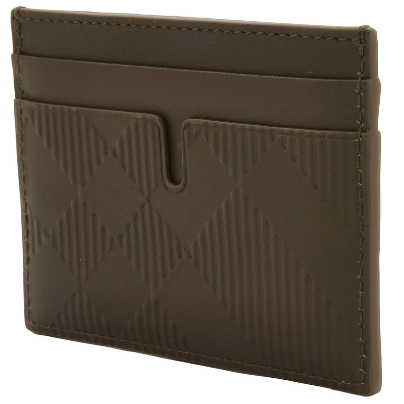 Burberry Sandon Check-Pattern Leather Card Holder 8091513