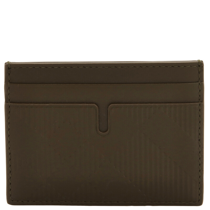 Burberry Sandon Check-Pattern Leather Card Holder 8091513