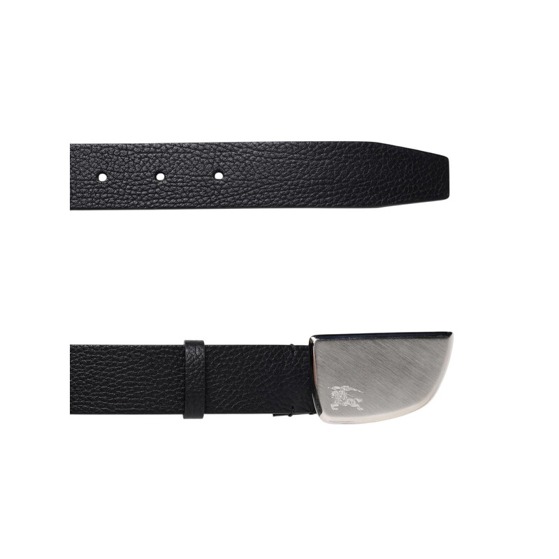 Burberry Shield Buckle Leather Belt, Size 85 8087257 - Jomashop