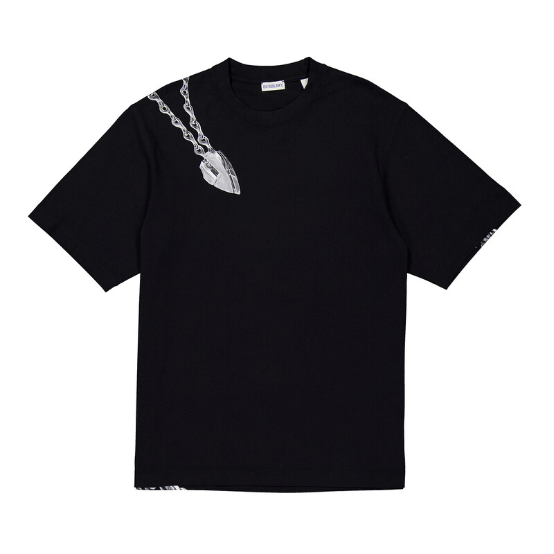 Burberry Shield Crewneck Cotton T-Shirt, Size XX-Large 8088177