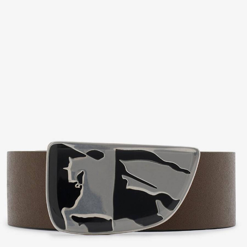 Burberry Shield EKD Double-Sided Leather Belt, Size 105 8092104