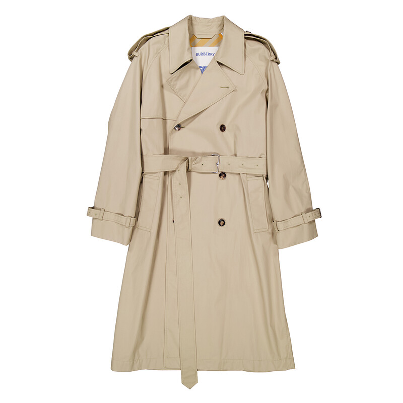 Burberry Short Castleford Trench Coat, Brand Size 48(US Size 38