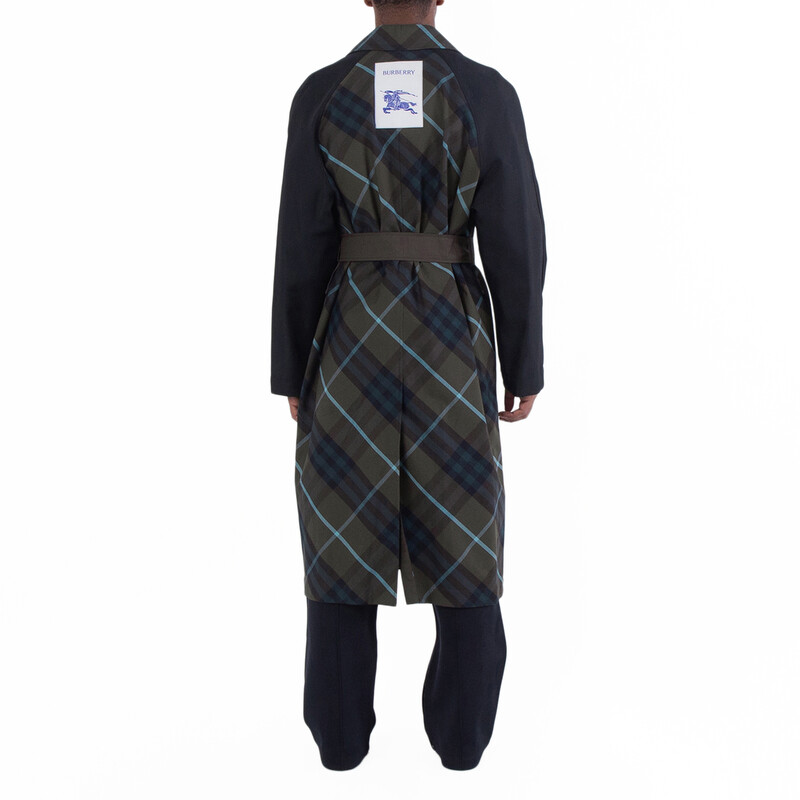 Burberry Short Reversible Bradford Car Coat, Brand Size 54 ( US
