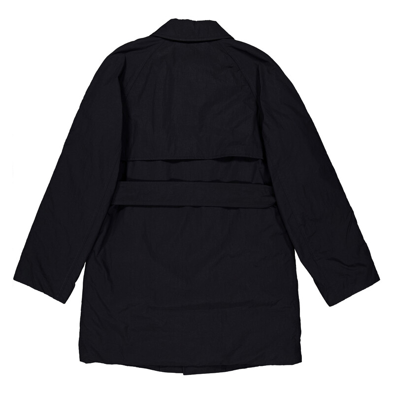 Burberry Short Single-Breasted Padded Car Coat, Size Large 8095486