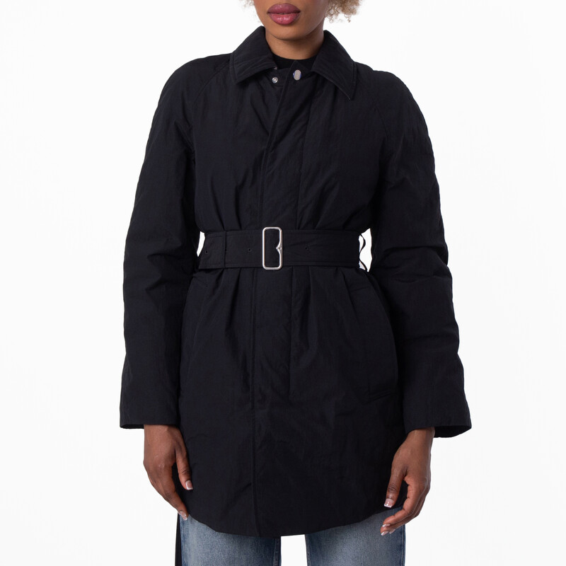 海人⭐︎島人 BURBERRY BLACK LABEL バーバリー中綿コート Burberry Short Single-Breasted Padded Car Coat, Size Large 8095486