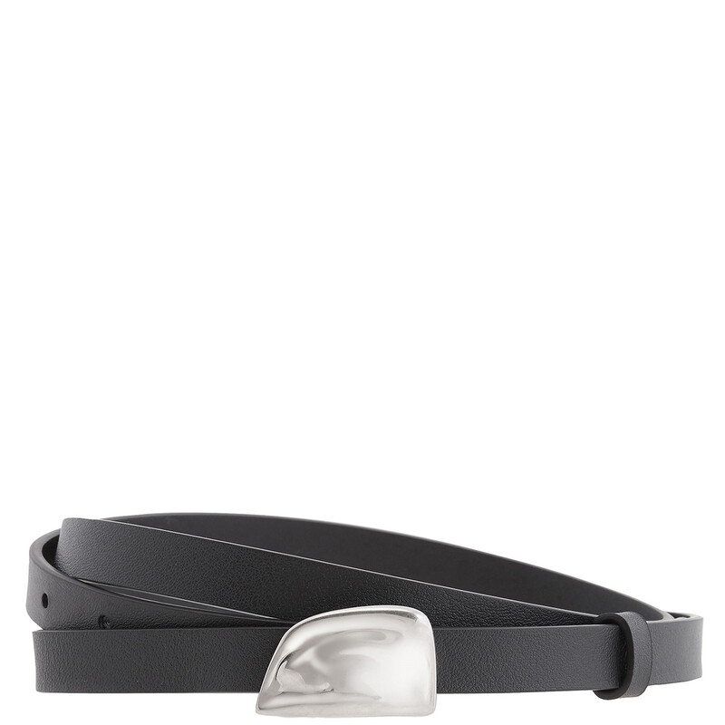 BURBERRY Black Leather Belt Silver Buckle branding with name across belt size 36 BURBERRY Black Leather Belt Silver Buckle branding with name  main image 4
