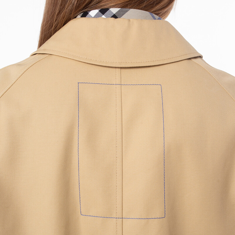 Burberry Single-Breasted Straight Hem Wool Coat, Brand Size 8 ( US