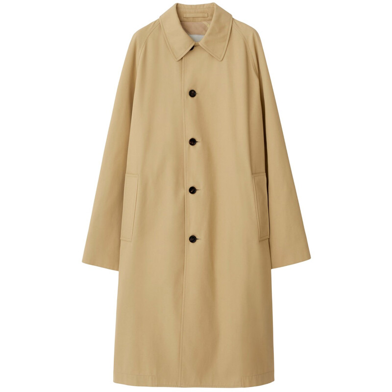 Burberry Single-Breasted Straight Hem Wool Coat, Brand Size 8 ( US