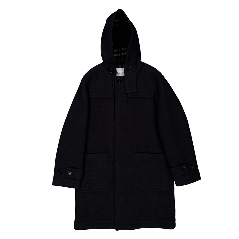Burberry Single-Breasted Wool Duffle Coat, Brand Size 50 ( US Size