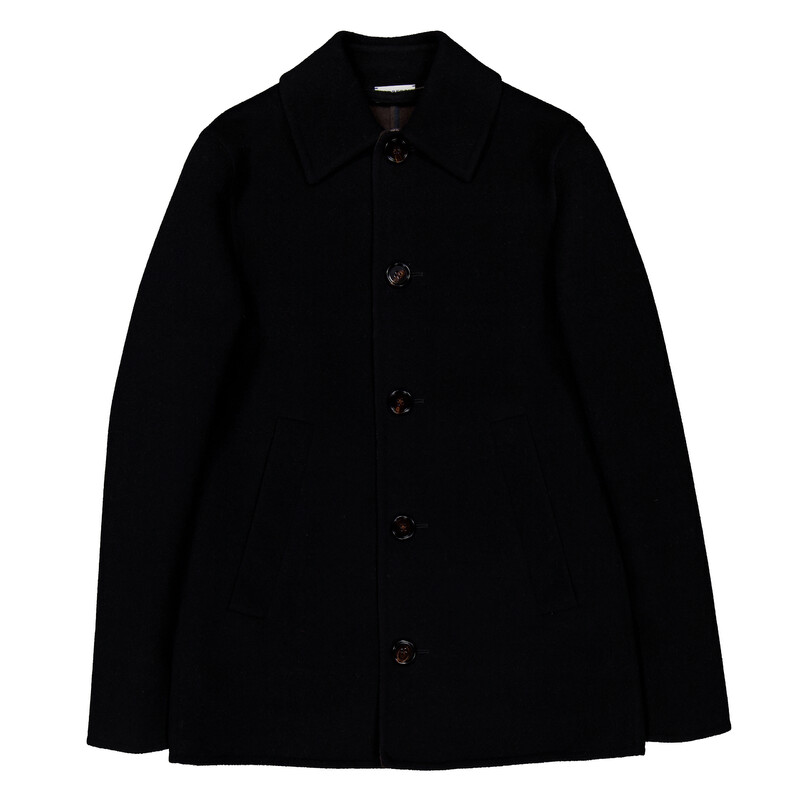 Burberry Single-Breasted Wool Short Coat, Brand Size 4 ( US Size 2